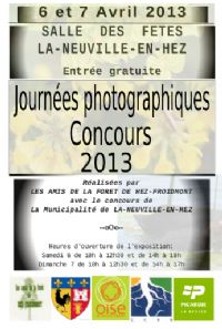 Participez au concours photo à 2 thèmes : 1(L'oiseau et l'eau) 2(Le jaune dans la nature) Expo début avril 2013. Du 6 au 7 avril 2013 à La-Neuville-en-Hez. Oise.  10H00